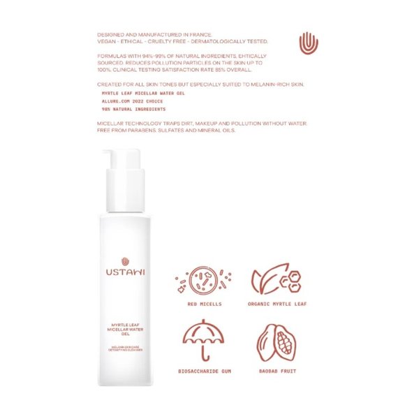 Ustawi Skincare Gift Set - 2pc, Micellar Water, Toner, Full Size, NEW - Picture 9 of 13